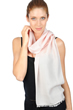 Cachemire et Soie pull femme scarva rose creme 170x25cm